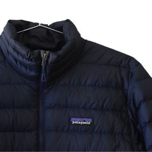 EUC Patagonia thin puffer coat in navy blue, unisex size S